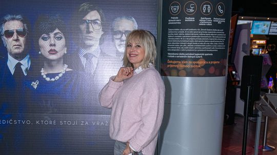 Zuzana Vačková  na premiére filmu Klan Gucci. 