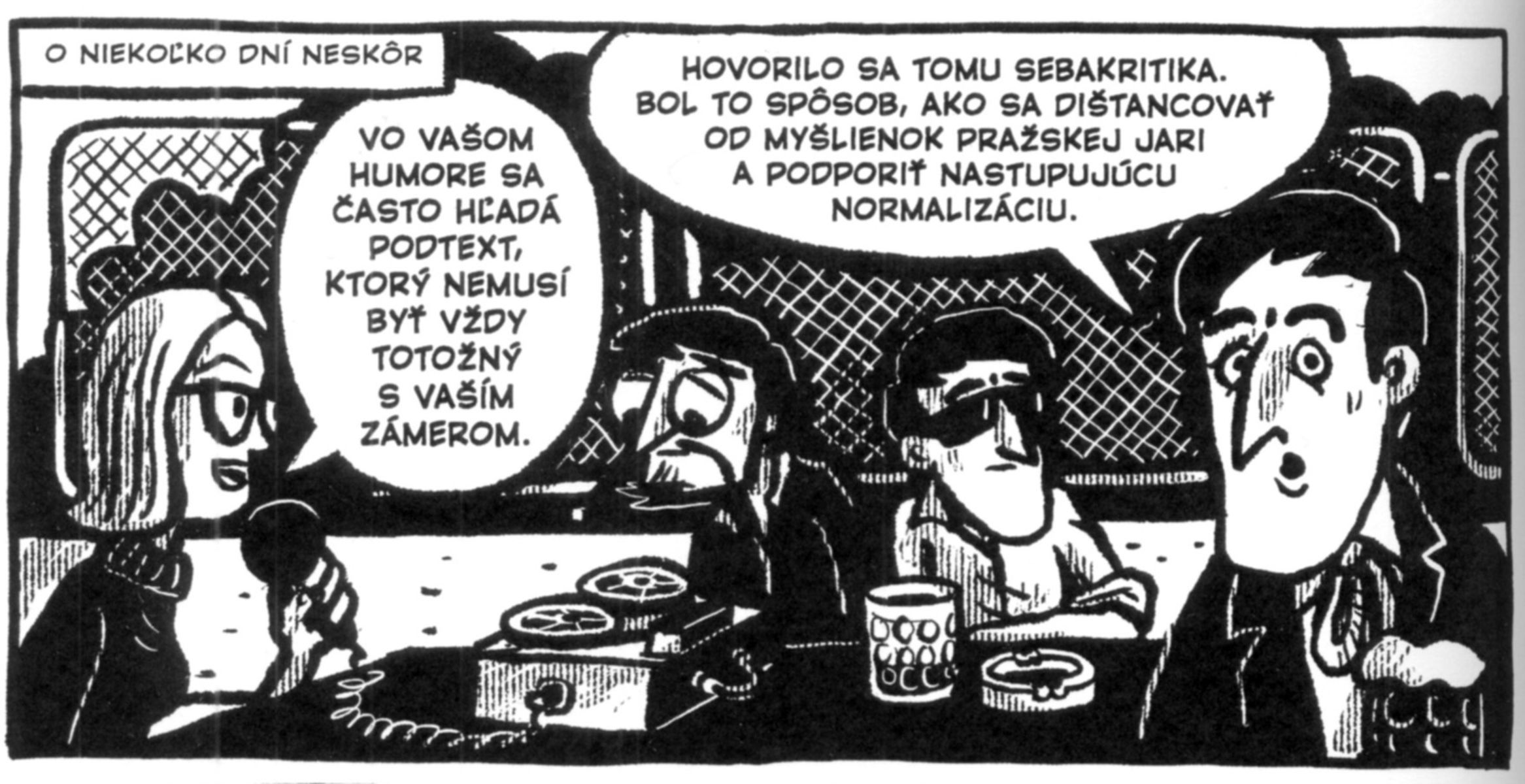 Redaktorka robí rozhovor s dvojicou Lasica a...