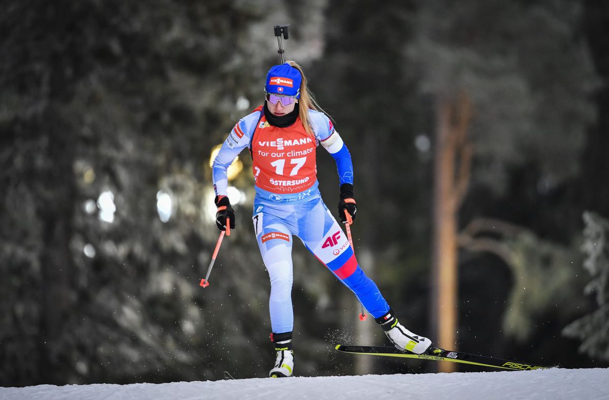 Švédsko Biatlon SP 1.kolo šprint ženy Fialková