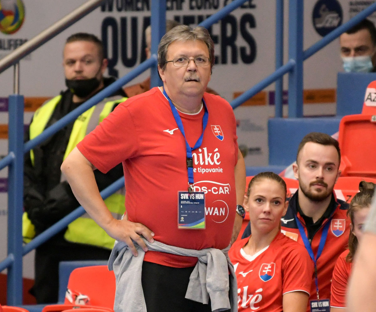 Tréner Slovenska Pavol Streicher.