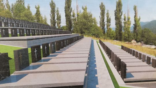 V Ružomberku vzniká kaskádovité hrobovisko....