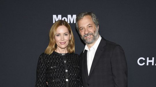 Herečka Leslie Mann a jje manžel Judd Apatow.