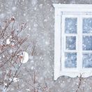 zima  pranostika  sneh  okno