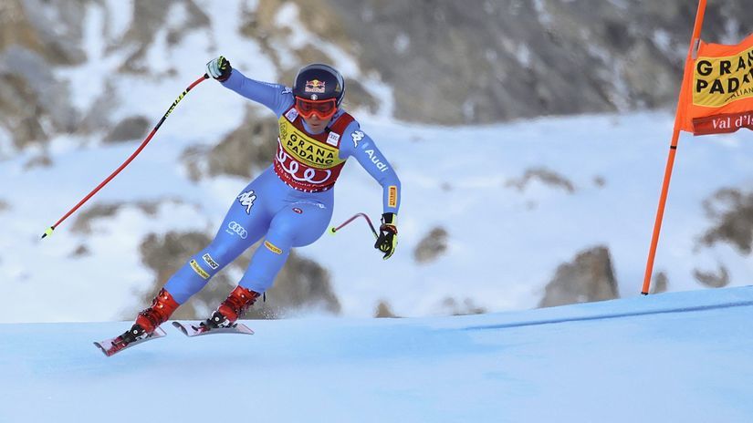 Francúzsko lyžovanie zjazd SP ženy