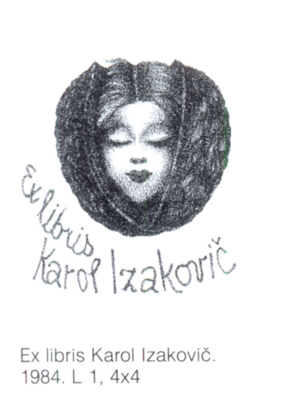 Ex libris Karol Izakovič.