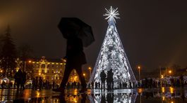 Litva, stromček, Vianoce, Vilnius