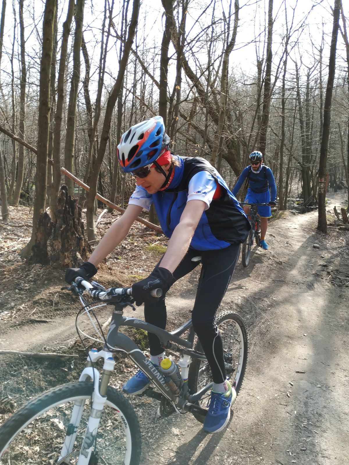 Michal Štubňa na horskom bicykli.