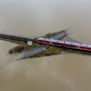 foto roka 2021, vlak, záplava