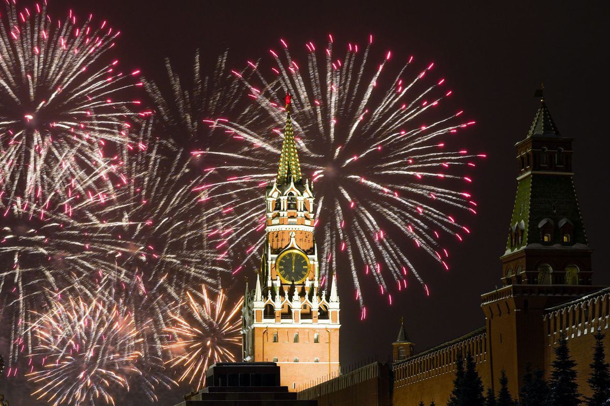 Rusko, Moskva, Nový rok, oslavy, koronavírus, opatrenia