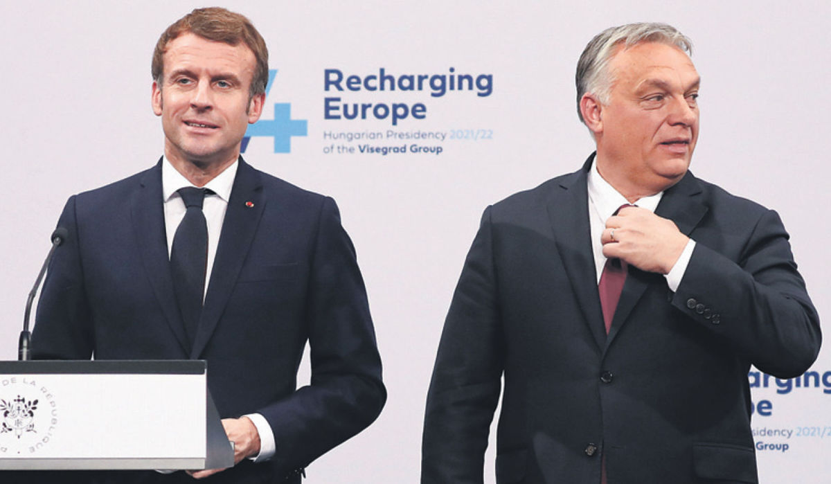 Emmanuel Macron a Viktor Orbán