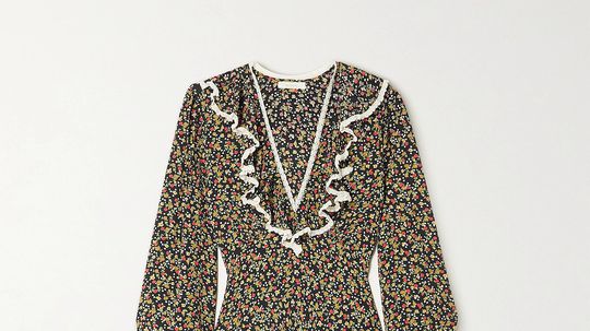 Dámske vzorované šaty s dlhým rukávom Doen....