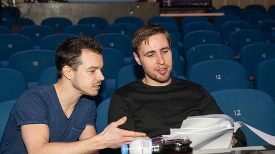 Director Patrik Vyskočil (right) and playwright ...