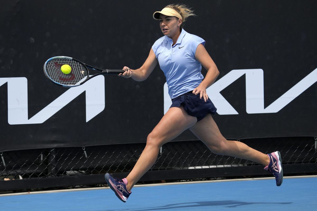 Kristína Kučová v úvodnom kole Australian Open.