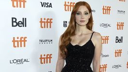 Herečka Jessica Chastain na filmovom festivale...