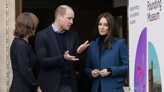 Duchess Kate and Prince William during a visit ...