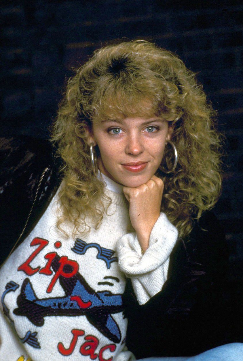Kylie Minogue na zábere z roku 1987.