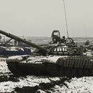Rusko Ukrajina cvičenie tank