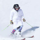 Čína Peking ZOH2022 alpské lyžovanie tréning