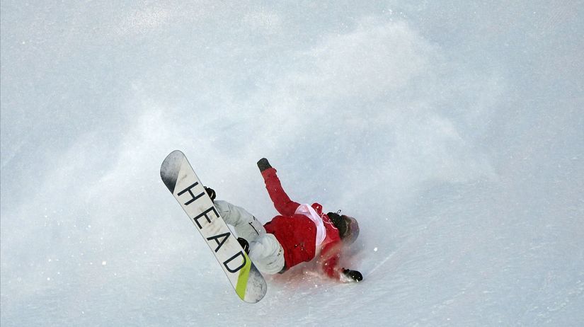 Tvrdý pád Riny Jošikovej v tréningu.