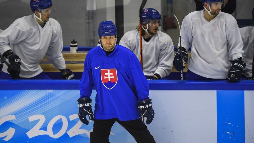 Čína Peking ZOH2022 hokej príprava Slovensko...