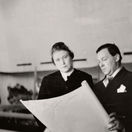 Aino and Alvar Aalto in New York world  s Fair Finnish Pavilion 1939  c  Aalto Family