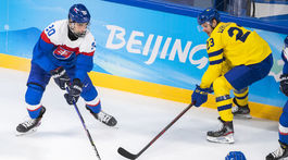 Čína ZOH2022 Peking Hokej C Švédsko Slafkovský