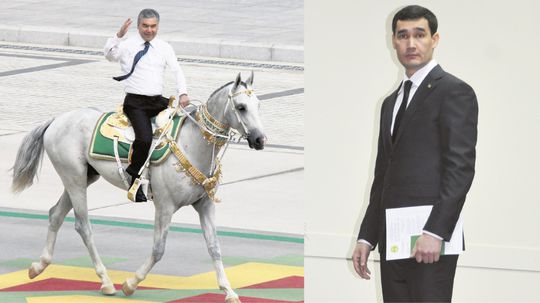 Turkménsky Kim odovzdá žezlo synovi