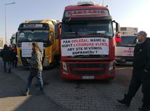 protest kamionisti bratislava
