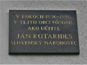 Učiteľské pôsobenie Jána Rotaridesa pripomína...
