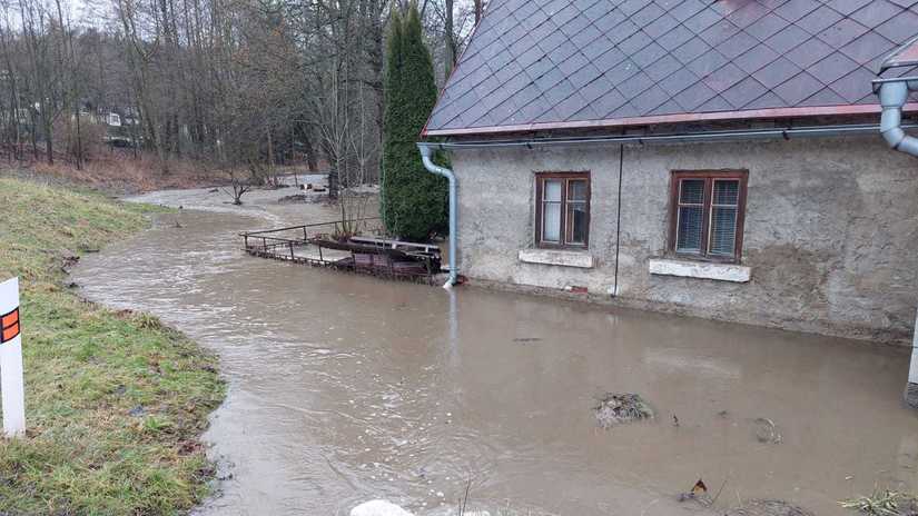 povodeň víchrica česko