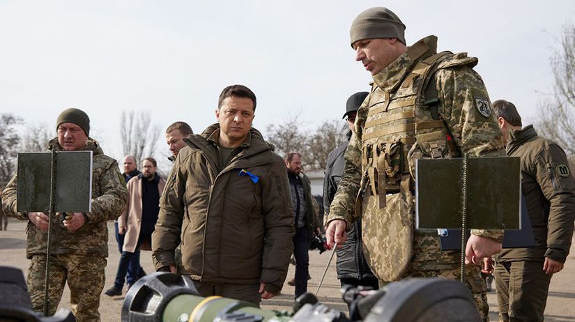 Ukrajinská hlava štátu Volodymyr Zelenskyj (v...
