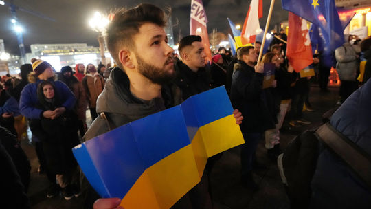 Vo Varšave aj Madride sa konali zhromaždenia na podporu Ukrajiny
