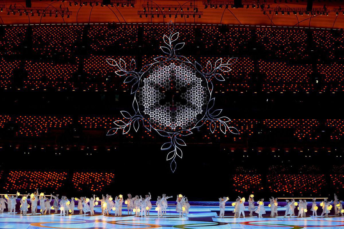 Záverečný ceremoniál na ZOH v Pekingu.
