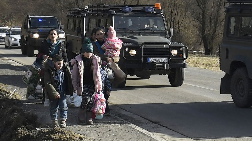 Ubľa hranica Ukrajina utečenci