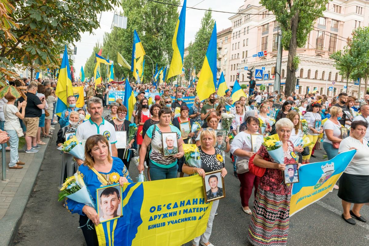 Kyjev, oslava, nezávislosť, Ukrajina