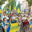 Kyjev, oslava, nezávislosť, Ukrajina