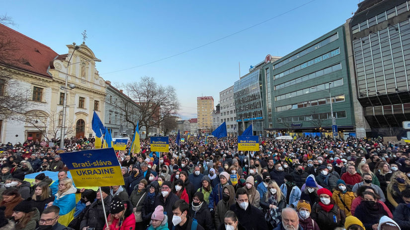 protest zhromaždenie ukrajina