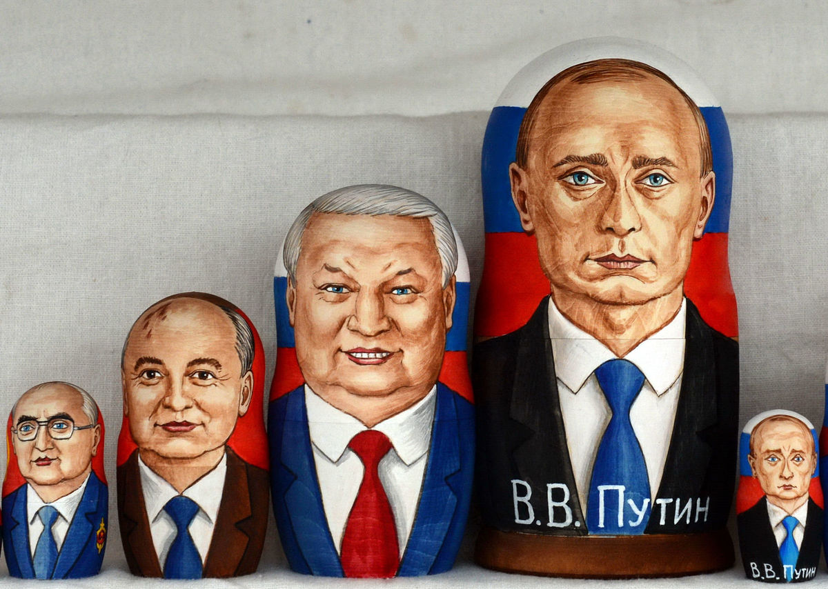 Matrioška, Boris Jeľcin, Vladimir Putin