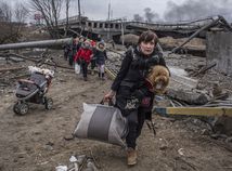 Ukrajina / Irpin / Migrácia / Evakuácia /