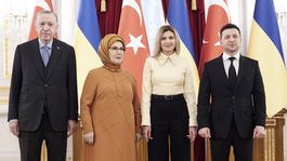 Volodymyr Zelenskyj, Olena, Recep Tayyip Erdogan 