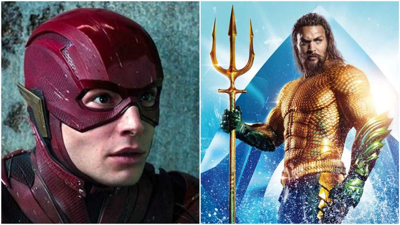 koláž, Aquaman, The Flash