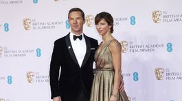 Benedict Cumberbatch a jeho manželka Sophie Hunter