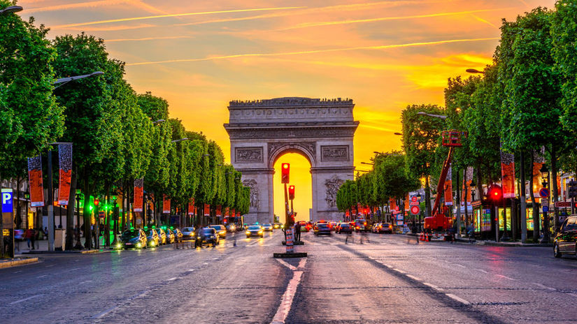 Arc de Triomphe à Paris.