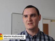 Martin Hudcovský z Národohospodárskej fakulty Ekonomickej univerzity v Bratislave.
