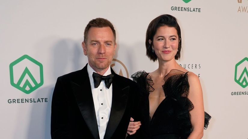 Ewan McGregor a jeho partnerka Mary Elizabeth...