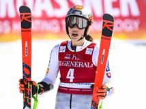 Petra Vlhová nebola po dojazde do cieľa úplne spokojná.