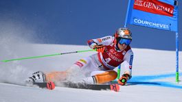 Petra Vlhová v 2. kola obrovského slalomu.