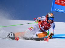 Petra Vlhová v 2. kola obrovského slalomu.