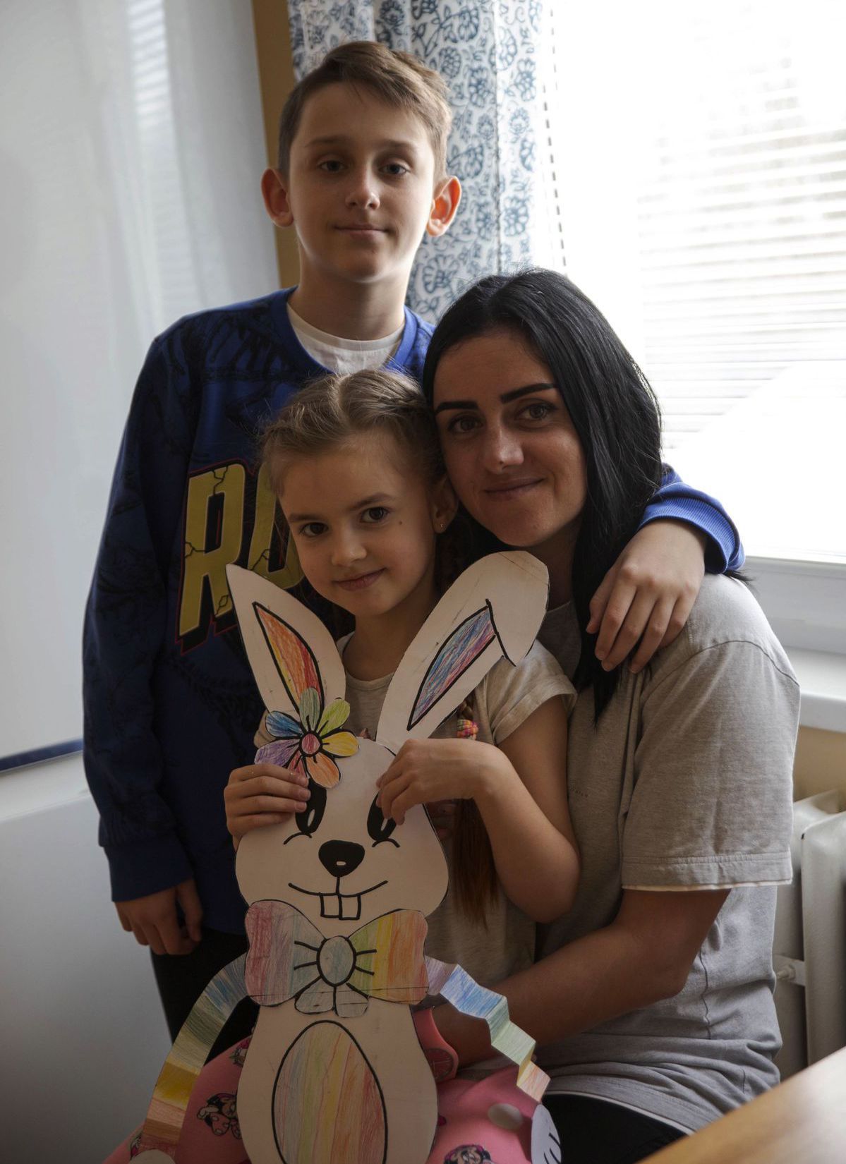 Yuliya s dcérou Palinou a synom Grišom.