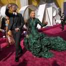 Herec Will Smith a jeho manželka Jada Pinkett Smith na 94. ročníku Oscarov. 